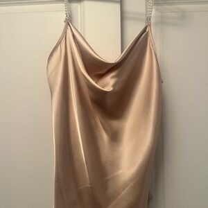 Satin Cowl Neck Top